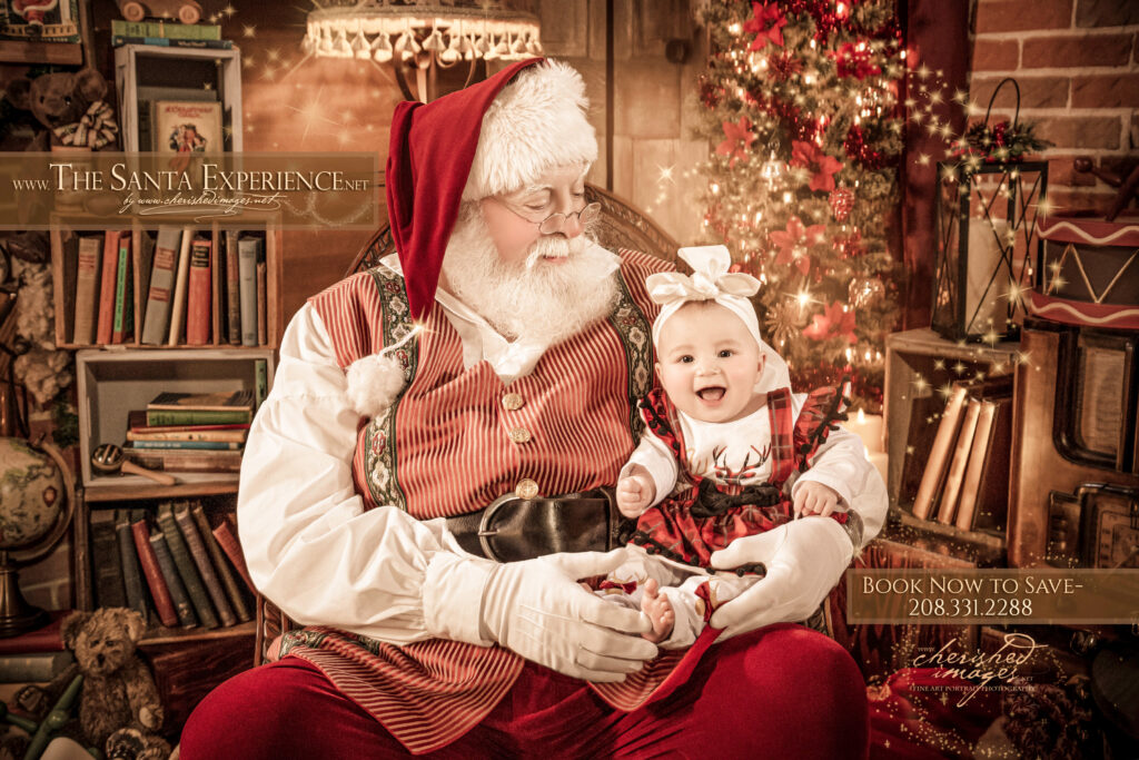 Smiling Baby With Santa